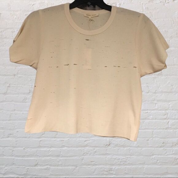 NWT Gilded Intent Distressed Therm crop Top - Picture 2 of 5